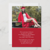 Ankündigung des modernen Fotos Red White Abschluss (Rückseite)