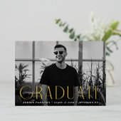 Ankündigung des modernen Gold Foil Foto Abschluss (Stehend vorne)