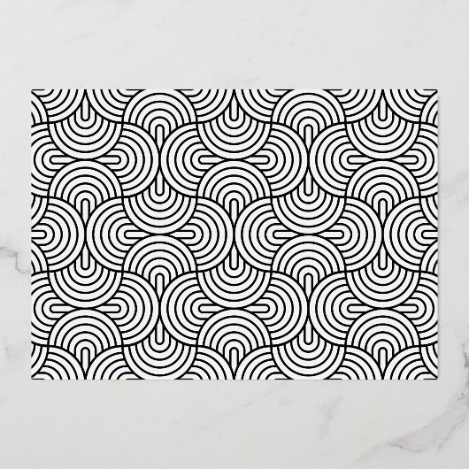 Ankündigung des modernen Gold Foil Foto Abschluss (Rückseite)