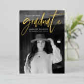 Ankündigung des modernen Gold Foil Script Abschlus (Stehend vorne)