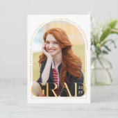 Ankündigung des modernen Gold Foto Abschluss (Stehend Vorderseite)