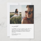 Ankündigung des modernen GRAD-Foto-Abschlusses (Rückseite)