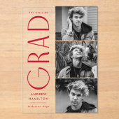 Ankündigung des modernen Grad Foto Akryllische Abs (Vorderseite)