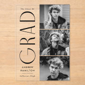 Ankündigung des modernen Grad Foto Akryllische Abs (Vorderseite)