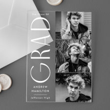 Ankündigung des modernen Grad Foto Akryllische Abs