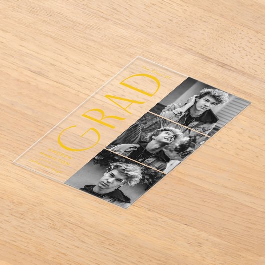 Ankündigung des modernen Grad Foto Akryllische Abs (Ablage )