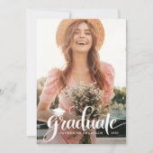 Ankündigung des modernen Graduate 2 Foto Abschluss (Vorderseite)