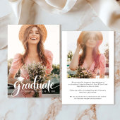 Ankündigung des modernen Graduate 2 Foto Abschluss