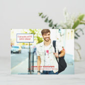 Ankündigung des modernen Graduate Foto Abschluss (Stehend Vorderseite)