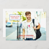 Ankündigung des modernen Graduate Foto Abschluss (Vorne/Hinten)