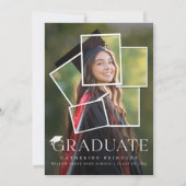 Ankündigung des modernen Graduate Foto Abschluss (Vorderseite)