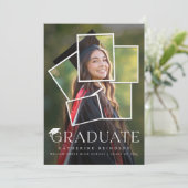 Ankündigung des modernen Graduate Foto Abschluss (Stehend Vorderseite)