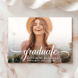 Ankündigung des modernen Graduate Foto Abschluss