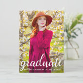 Ankündigung des modernen Hübschen Abschlusses Foto (Stehend Vorderseite)