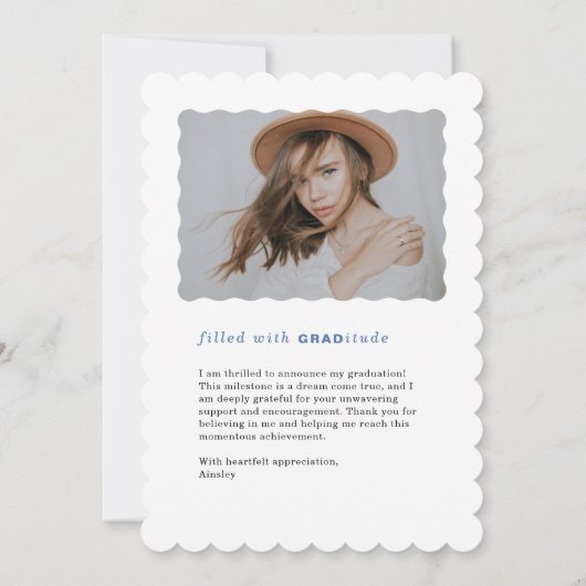 Ankündigung des modernen kalten Fotos Abschluss (Rückseite)