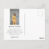 Ankündigung des Modernen Magazine Cover Abschluss Postkarte (Rückseite)