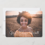 Ankündigung des modernen Minimalistischen Abschlus (Vorderseite)