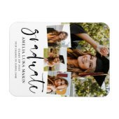 Ankündigung des modernen Minimalistischen Abschlus Magnet (Horizontal)