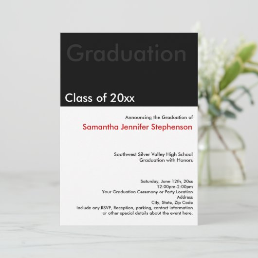 Ankündigung des modernen Minimilast Black Abschlus (Stehend Vorderseite)