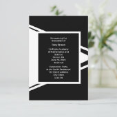 Ankündigung des modernen Schwarz-weißen Fotos Absc (Stehend Vorderseite)