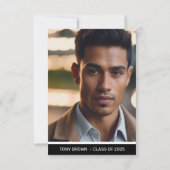 Ankündigung des modernen Schwarz-weißen Fotos Absc (Rückseite)