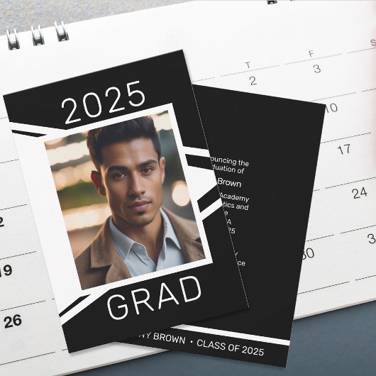 Ankündigung des modernen Schwarz-weißen Fotos Absc