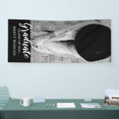 Ankündigung des modernen Schwarz-weißen Fotos Absc Banner (Messe)