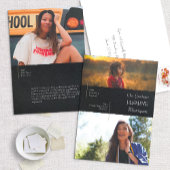 Ankündigung des modernen Schwarzen Dann/Jetzt-Absc