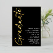 Ankündigung des modernen Script Gold Foil Abschlus (Stehend vorne)