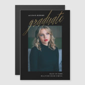 Ankündigung des modernen Script Graduate Abschluss (Vorne/Hinten)