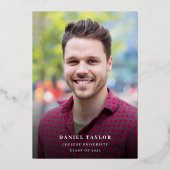 Ankündigung des modernen Script Silver Foil Abschl (Rückseite)