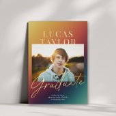 Ankündigung des modernen Sunset Foto Foil Abschlus