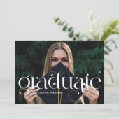 Ankündigung des modernen Swirf Serif-Foto-Abschlus (Stehend Vorderseite)