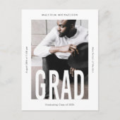 Ankündigung des modernen Tall Type Foto Abschluss (Vorderseite)