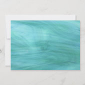 Ankündigung des modernen türkisfarbenen Abschlusse (Rückseite)