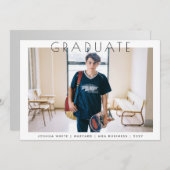 Ankündigung des modernen Uni Genius Abschluss Foto (Vorne/Hinten)