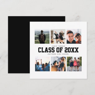 Ankündigung des modernen White Foto Collage Abschl