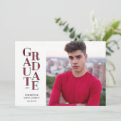 Ankündigung des modernistischen Roten Abschlusses (Stehend Vorderseite)