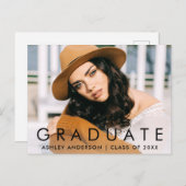 Ankündigung des modischen Abschluss Foto (Vorne/Hinten)