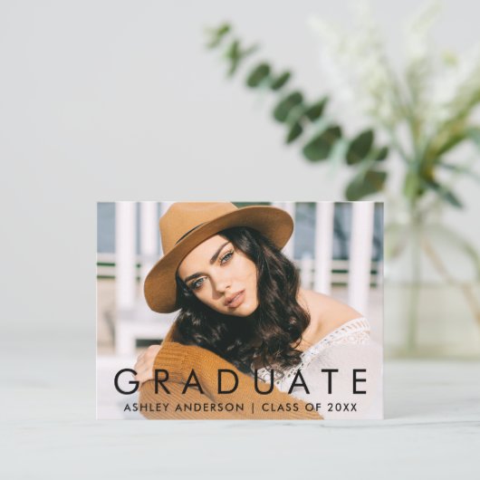 Ankündigung des modischen Abschluss Foto (Stehend Vorderseite)