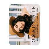 Ankündigung des modischen Abschluss Foto Magnet (Vertikal)