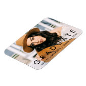 Ankündigung des modischen Abschluss Foto Magnet (Linke Seite)