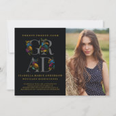 ANKÜNDIGUNG DES MOODY ELEGANT FLORAL FOTO ABSCHLUS (Vorderseite)