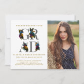 ANKÜNDIGUNG DES MOODY ELEGANT FLORAL FOTO ABSCHLUS (Vorderseite)