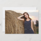 ANKÜNDIGUNG DES MOODY ELEGANT FLORAL FOTO ABSCHLUS (Rückseite)