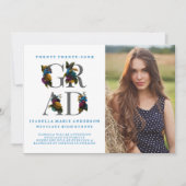 ANKÜNDIGUNG DES MOODY ELEGANT FLORAL FOTO ABSCHLUS (Vorderseite)