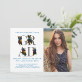 ANKÜNDIGUNG DES MOODY ELEGANT FLORAL FOTO ABSCHLUS (Stehend Vorderseite)