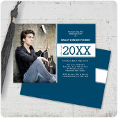 Ankündigung des muffigen Deep Blue Foto Abschluss