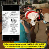 Ankündigung des muslimischen Todes Male Janaza Geb