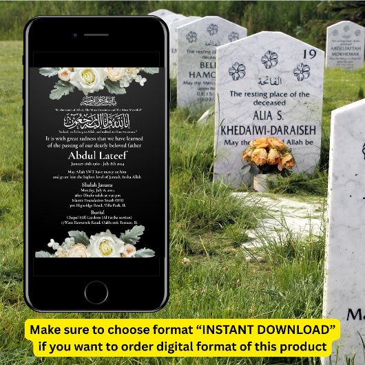 Ankündigung des muslimischen Todes Male Janaza Geb